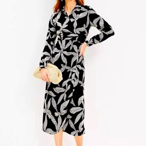 NWT LOFT RIBBON WRAP SHIRTDRESS